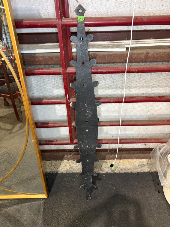 Heavy Black Cast Iron Architectural / Fence Ornament Panel