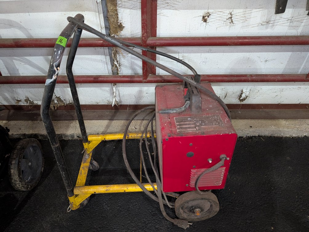 Lincoln Electric Arc Welder on Portable Cart