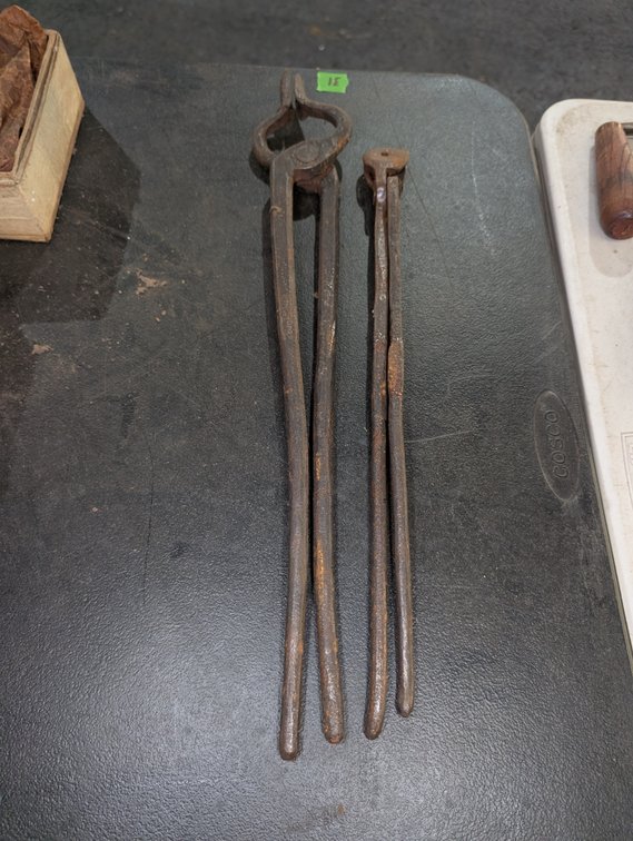Pair of Antique Blacksmith Tongs
