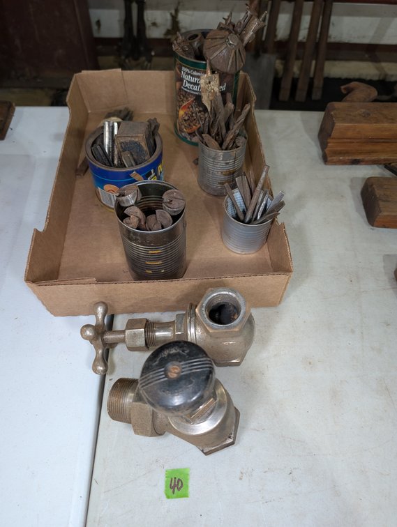 Taps, Dies, Metal Punch Set, and Heavy Duty Brass Valves