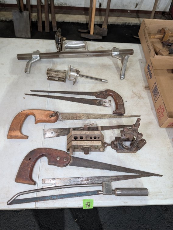 Hand Saws, Keyhole Saws, Saw Set, and Tubing Flaring Tool mortise & butt marking gauge