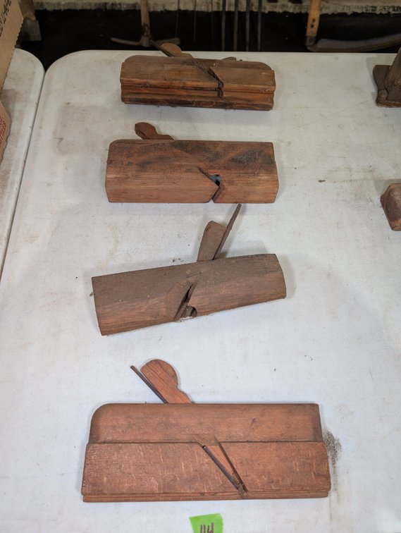 4 Vintage Wooden Molding & Shaping Planes
