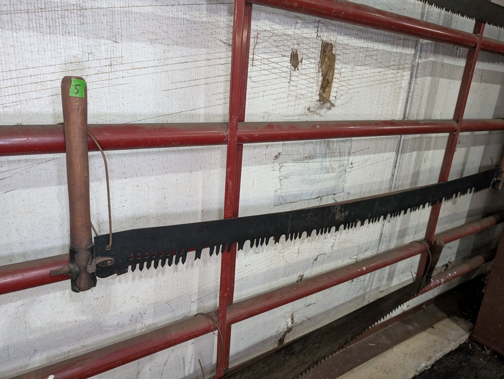 Vintage Two-Man Crosscut Logging Saw