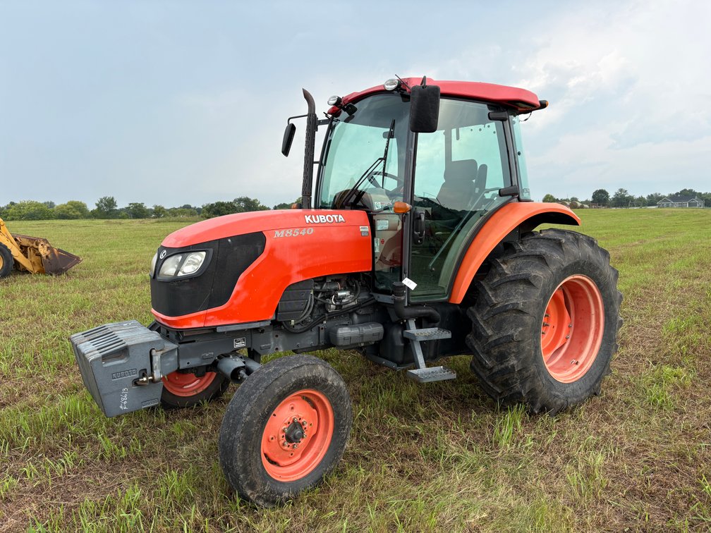 Kubota M8540 2WD Utility Tractor with Enclosed Cab