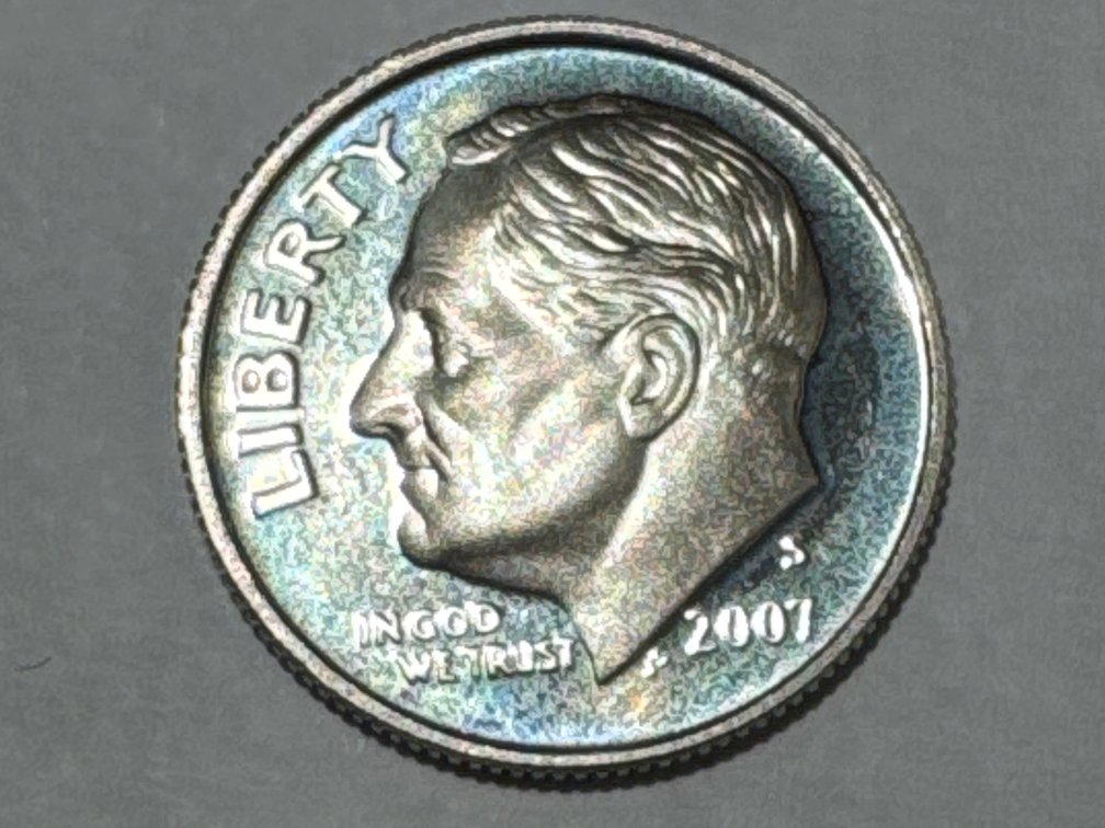 2007-S Silver Proof Dime