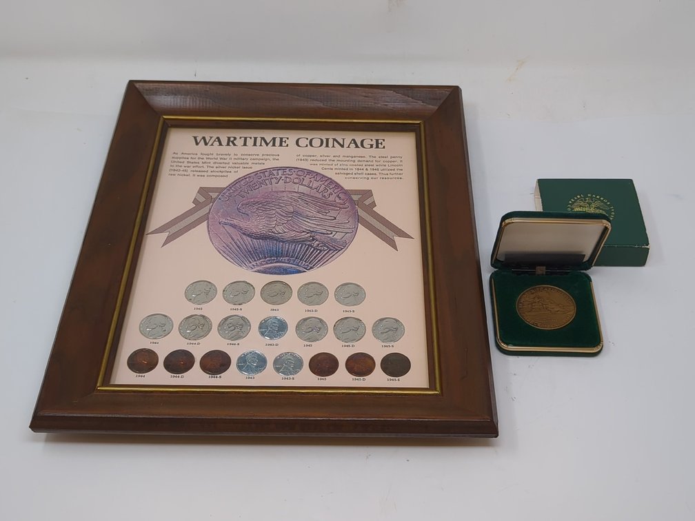 WWII Coins & Pearl Harbor Medal