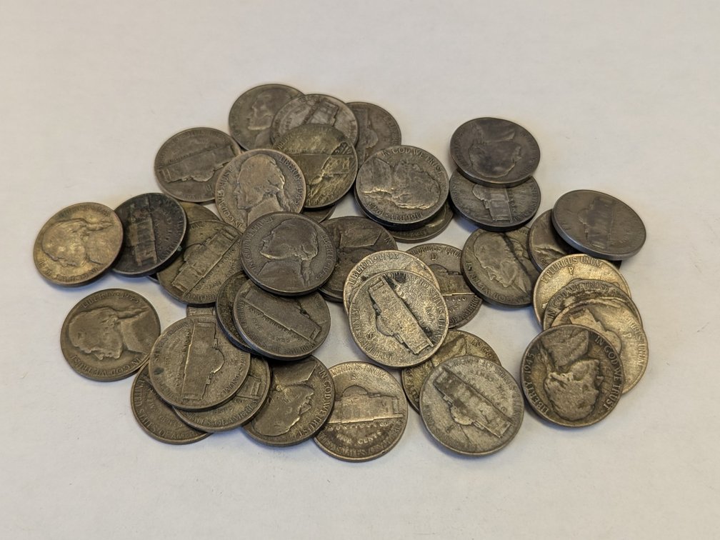 Roll (40) Silver War Nickels
