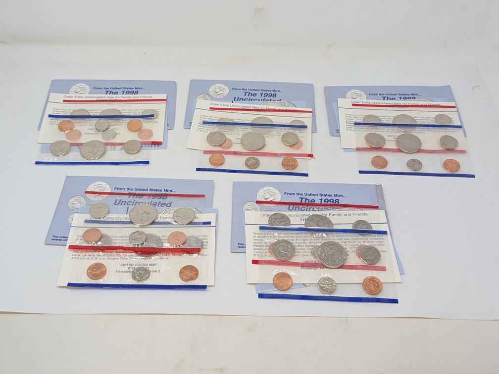 (5) 1998 Mint Sets