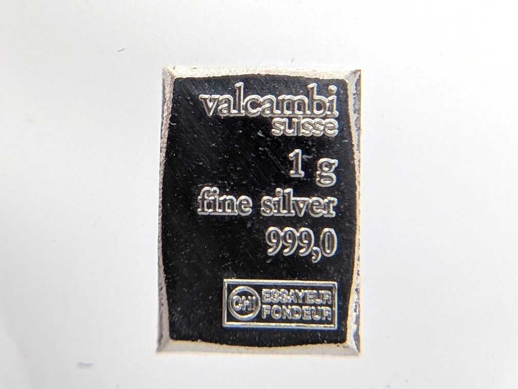 Valcambi 1g .999 Silver Bar