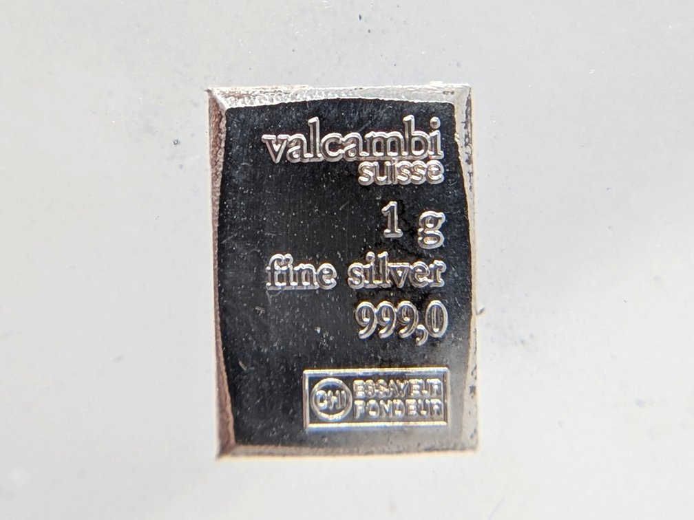 Valcambi 1g .999 Silver Bar