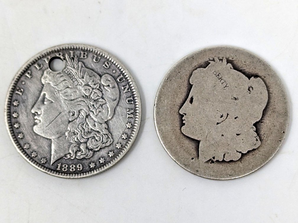 Damaged Morgan Dollars (2)