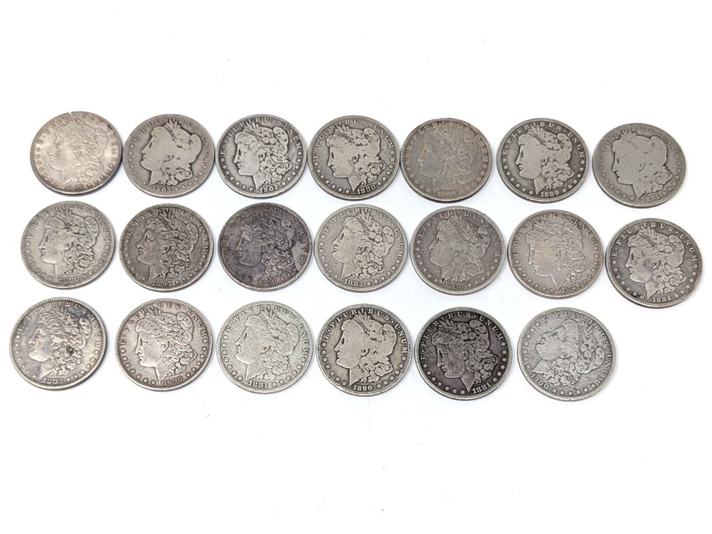 (20) Morgan Silver Dollars