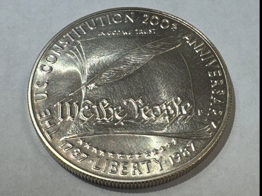 1987-P BU Silver Commemorative Dollar