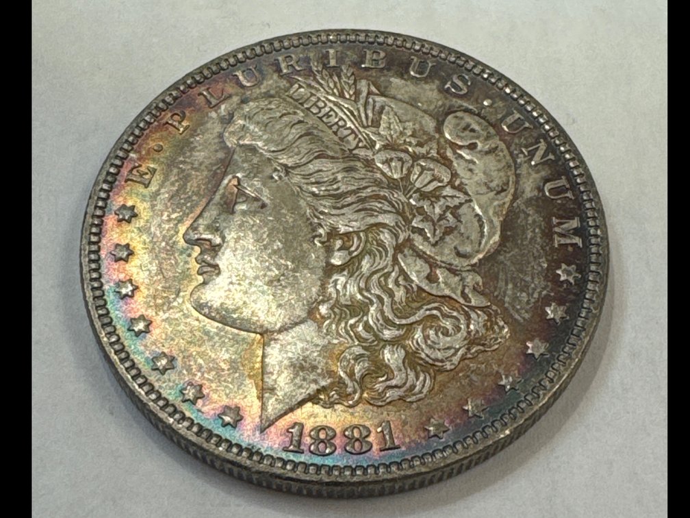 1881-P Toned BU Morgan Dollar