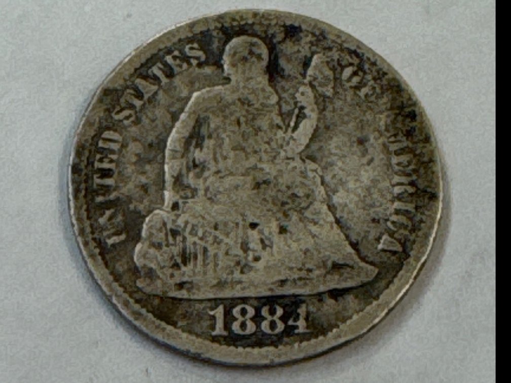1884-P Seated Dime