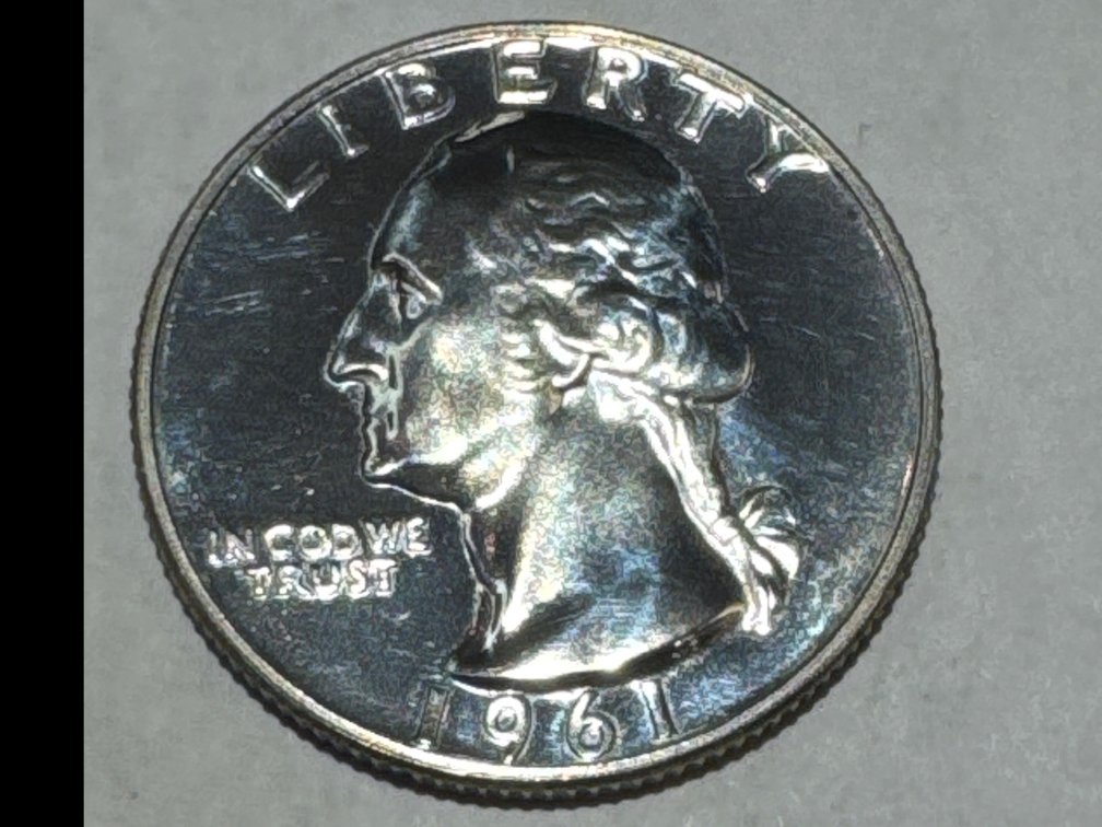 1961-P Silver Proof Washington Quarter