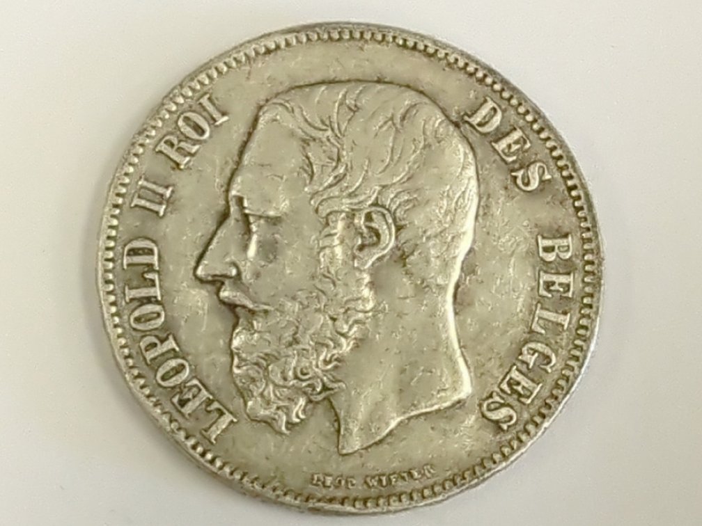 1869 Belgium 5 Francs