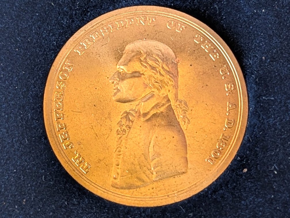 Jefferson Indian Bronze Peace Medal