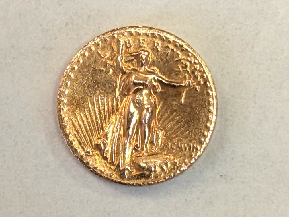 1907 14K Gold St. Gaudens Token