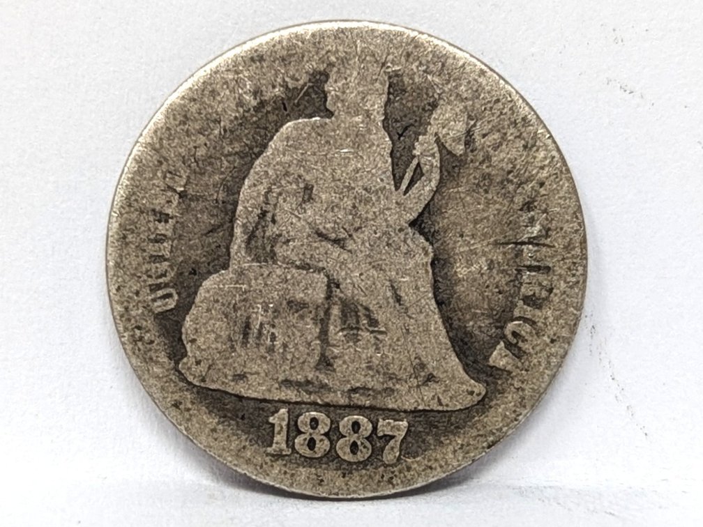 1887 Seated Dime
