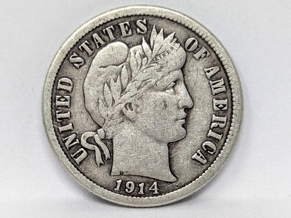 1914 Barber Dime