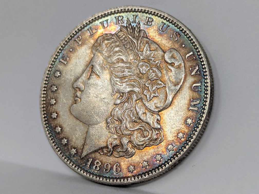 1896 Toned BU Morgan Dollar