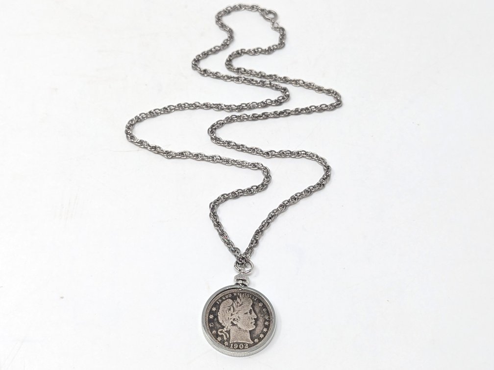 1902 Barber Quarter 24” Necklace