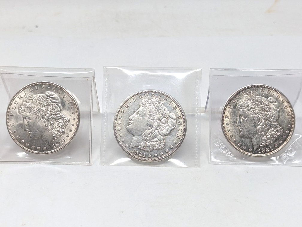 1921-P/D/S Morgan Dollar Set