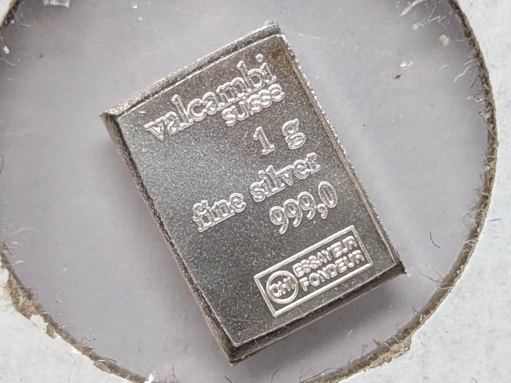 Valcambi 1g .999 Silver Bar