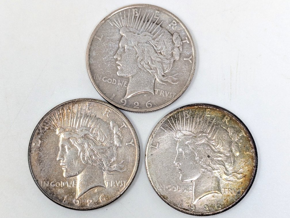 1926-P/D/S Peace Dollar Set
