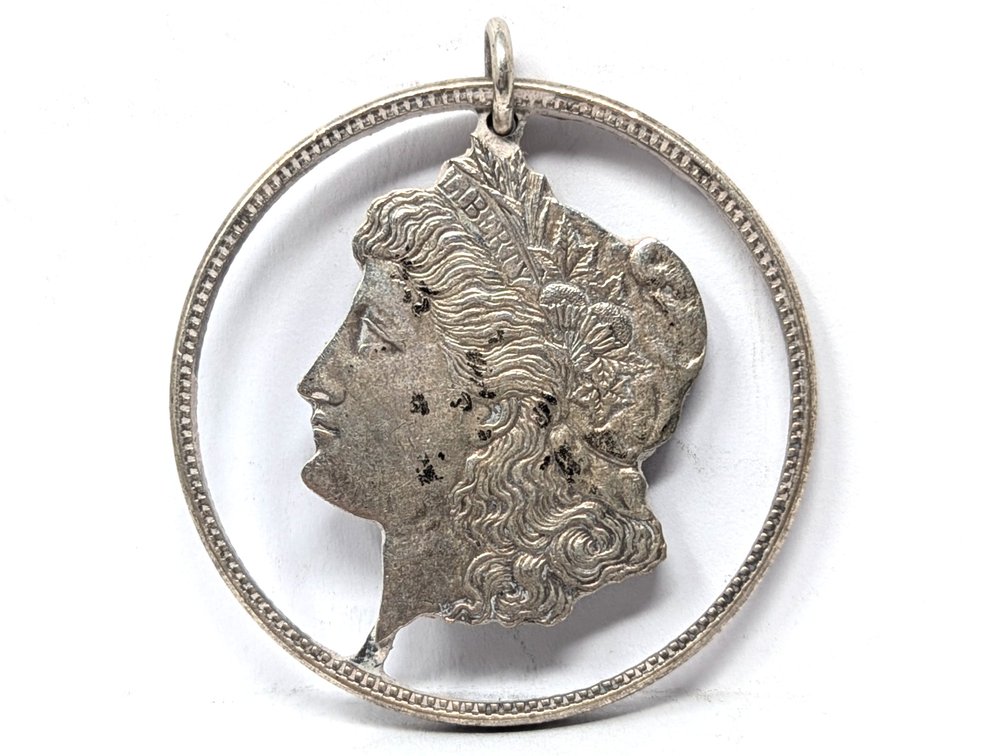 Morgan Dollar Silhouette Pendant