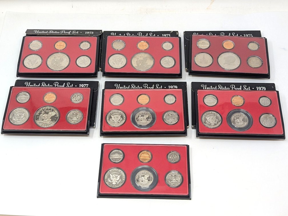 (7) 1970's Proof Sets