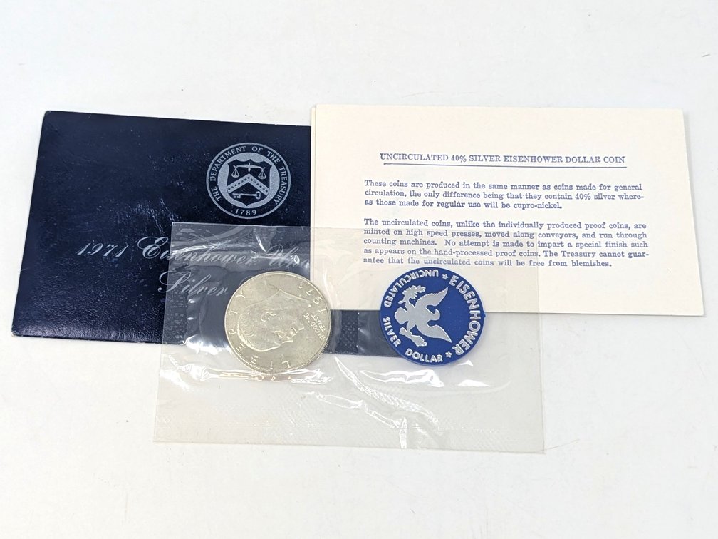 1971 BU Ike Silver Dollar