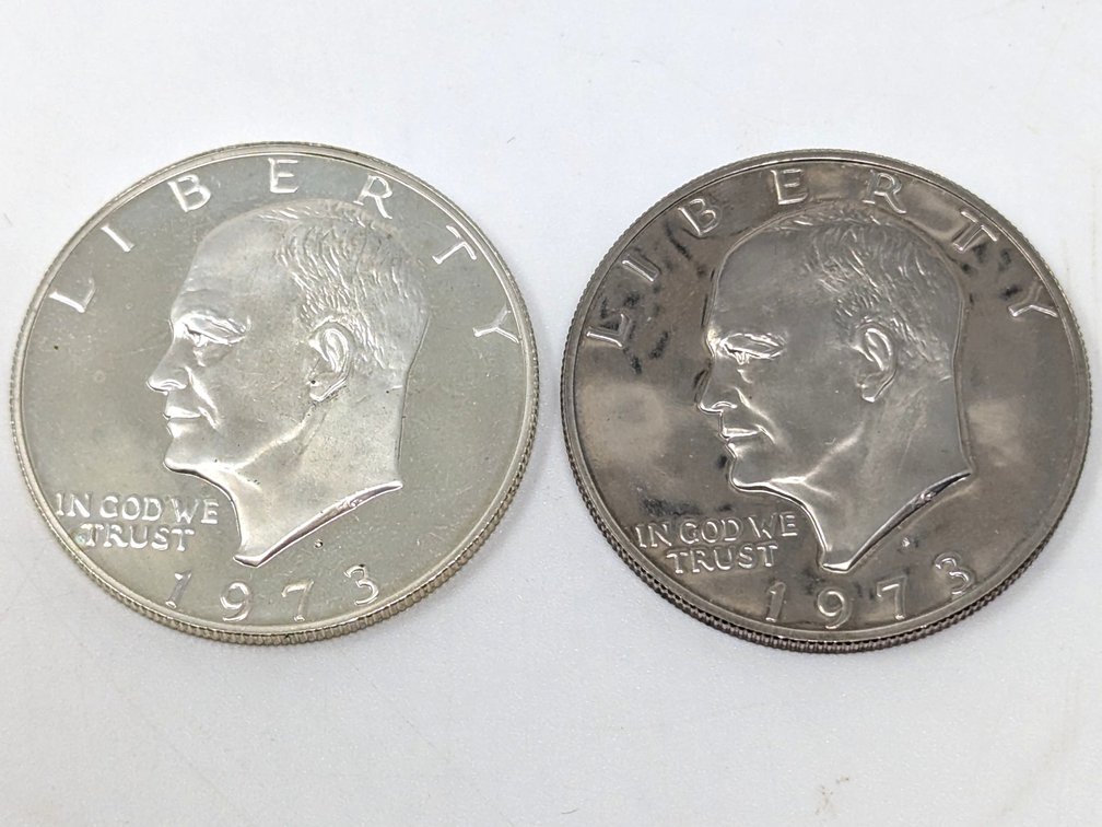 1973-P & S Ike Silver Dollars