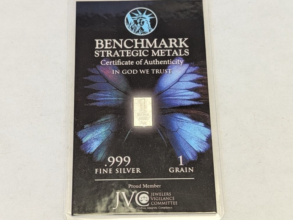 1 Grain .999 Silver