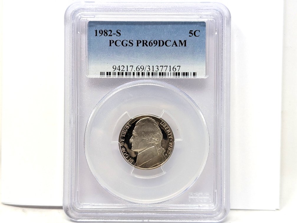 1982-S PCGS PR69DCAM Nickel