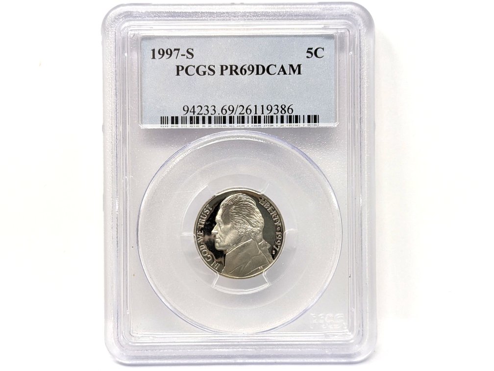 1997-S PCGS PR69DCAM Nickel