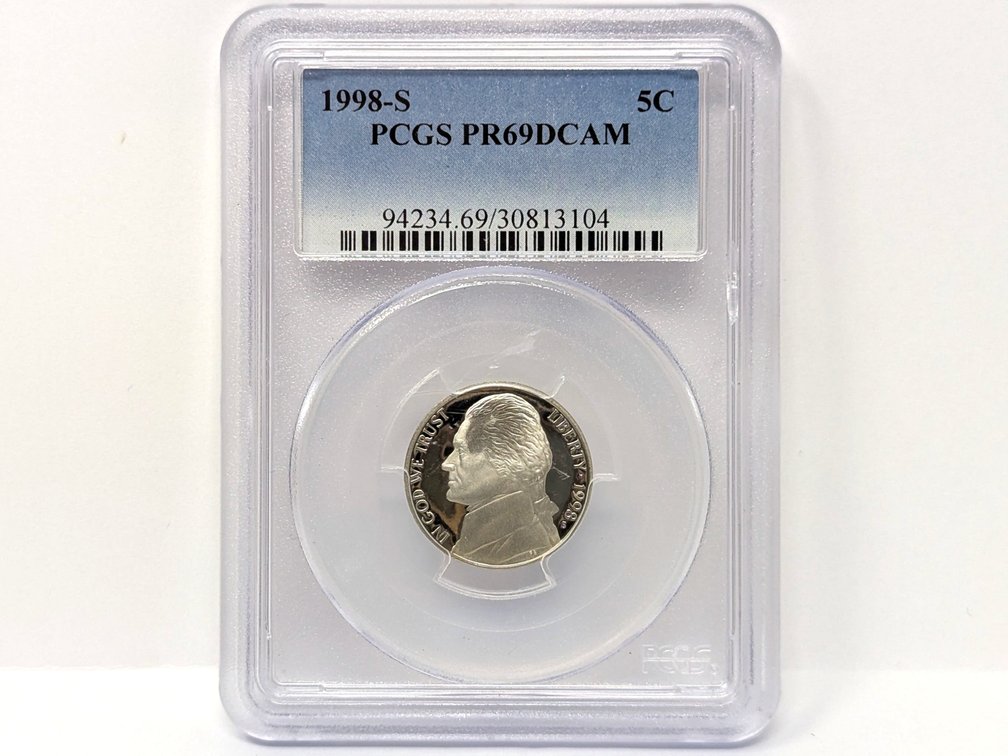 1998-S PCGS PR69DCAM Nickel