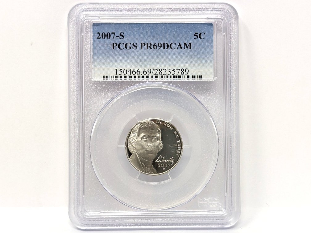 2007-S PCGS PR69DCAM Nickel