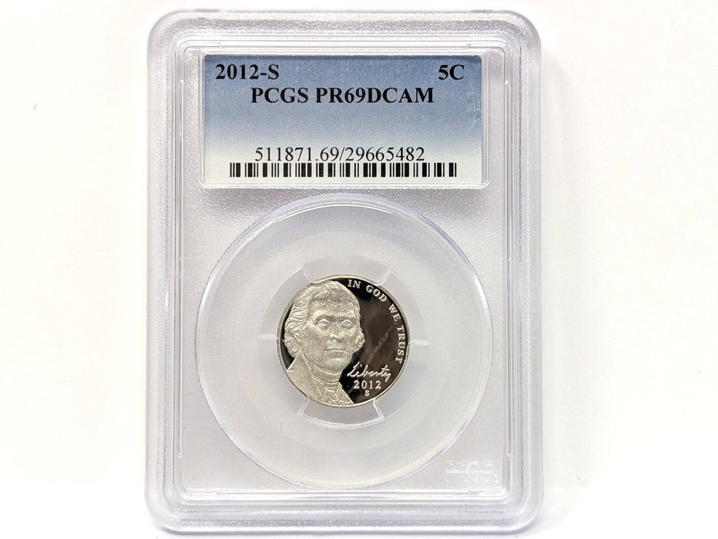 2012-S PCGS PR69DCAM Nickel