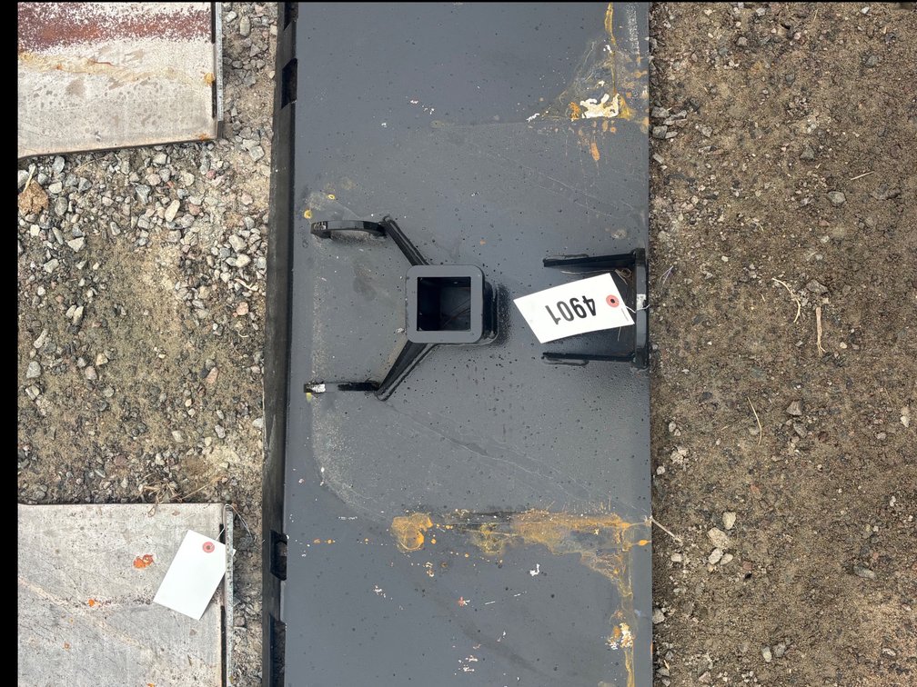 Skid Steer Plate with Hitch Receiver and Reece Hitch Receiver