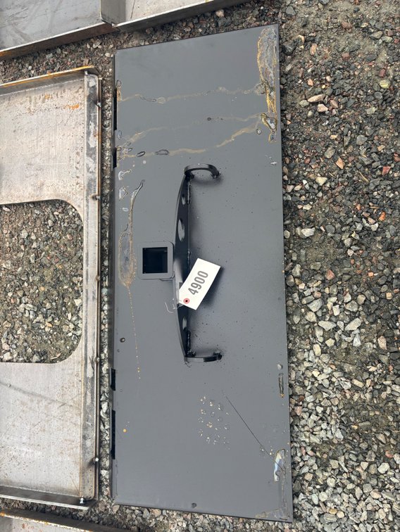 Skid Steer Receiver Plate with Hitch Pin Holders