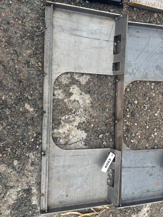 Blank Skid Steer Plate w/ cut out