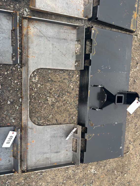 Blank Skid Steer Plate w/ cut out