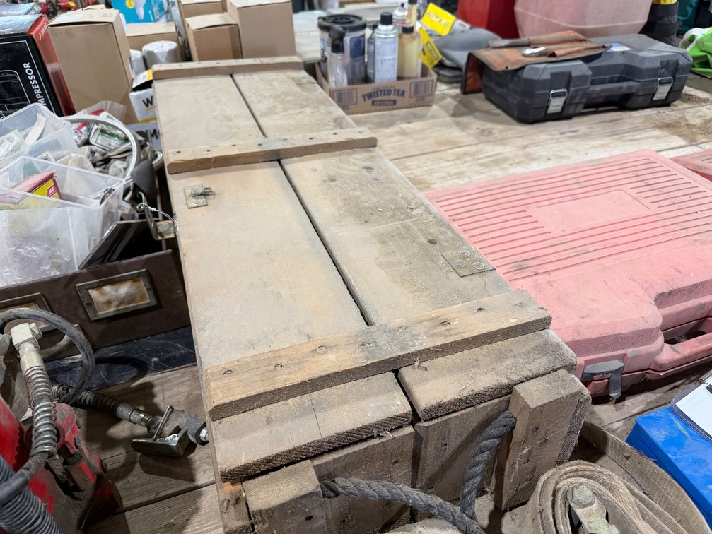 Wooden ammunition box