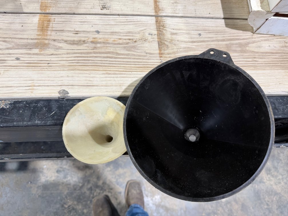 Black and white funnel
