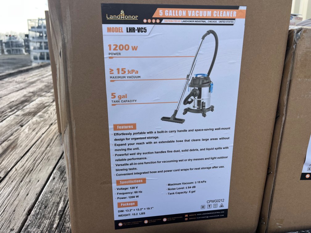 New Land Honor 5 Gallon Shop Vac