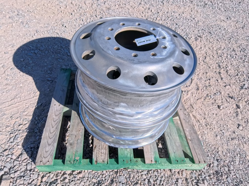 2 Aluminum Rims For Semi (11R 24.5)