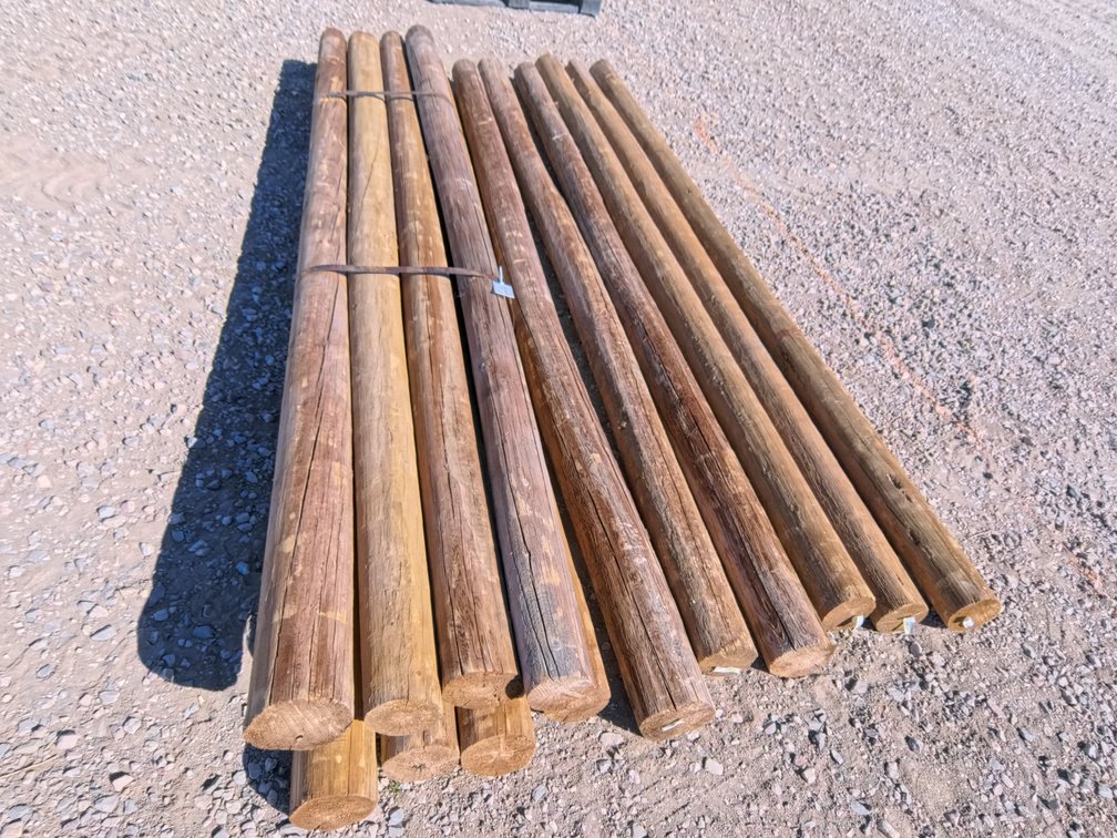 5-6" x 12ft NEW Treated Posts (14 Count)