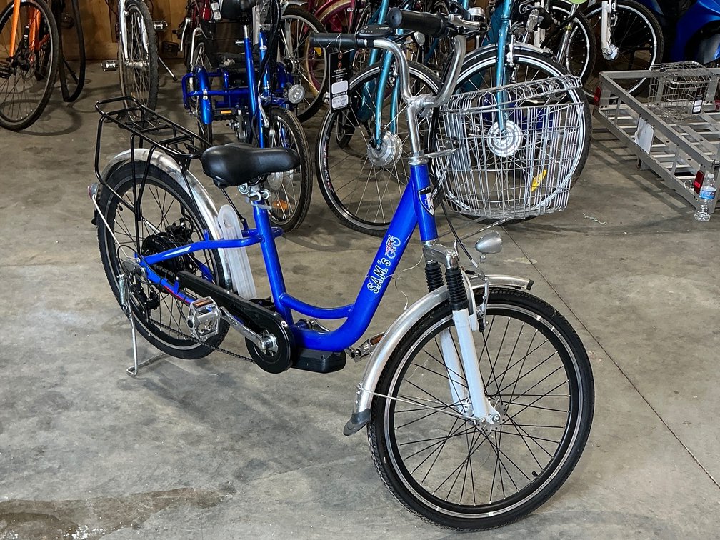 Sam’s Blue Electric Bike